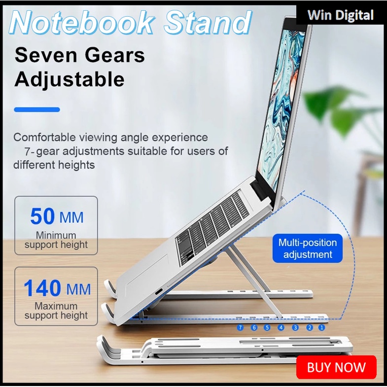 Portable Adjustable Laptop Stand Foldable Support Base Notebook Stand For Lap desk PC Computer Pad Laptop Holder